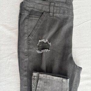 Dollhouse Men's Slim Distressed Gray Jeans
